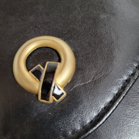 Rush Hour Retro Purse Vtg Chic Black Flap crossbody clutch Versatile 90s Classic - Picture 6 of 7